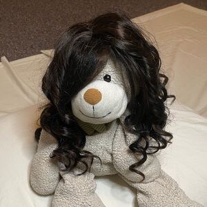 Shoulder Length Dark Brown and Auburn Synthetic Curly Wig